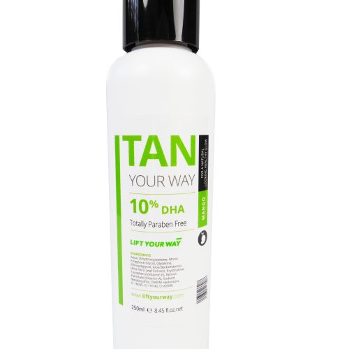 Sample size spray tan