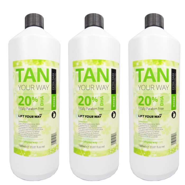 3 litres of super dark competition tan